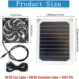 5W6V mobile phone Ipad solar panel pet ventilation coog fan Dropshipping