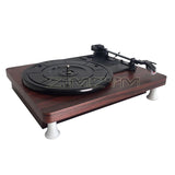 3 Speed Vinyl Record Player Portable Retro Gramophone Home Decoration Turntable Disc Ruby Phono Output Audio