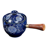 Porcelain Chinese fu Portable Teapot Set with 360 Rotation Maker Heat-resistant Tea Pot Gift For Christmas