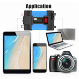 500W Power Inverter DC 12V to AC 110V Car Charger Converter with Dual USB Ports 8 Safety Protection Suitable