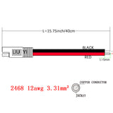12AWG 40CM/30CM Extension Sidewall Port Quick Connector Disconnect Plug SAE Automotive Cable Wire