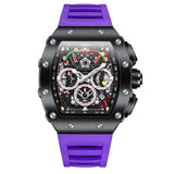 Sports Men's Watch ONOLA Luxury Fashion Fully Automatic Mechanical Watches men Unique Design Waterproof Tape Watch Wristwatch