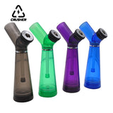 CRUSHER 2 in1 Acrylic Hookah Water Pipe Grinder Kit Built in Filter Pipes Smoking Grass Removable Tobacco Hooka Set