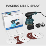 110V&220V Electric 300W Random Orbital Polisher Variable Speed Sander with Sandpaper Car Polishing hine