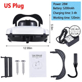 Cordless Robotic Cleaner IPX8 Waterproof Dual-Motor Strong Suction Self-Parking 120Mins Runtime Automatic Pool Vacuum