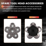 Men's Heads Electric Razor Blade 6 Blades Head Shaver Replacement Bald As Shown