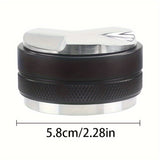 1Pc 51/53/58mm Coffee Distributor & Tamper, Dual Head Coffee Leveler, Adjustable Depth