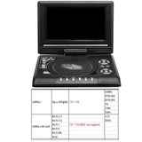 7.8 Inch 16:9 Widescreen 270° Rotatable LCD Screen Home Car TV DVD Player Portable VCD MP3 Viewer with Game Function
