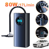 Electric Compressor Portable Iator with LCD Display High Precision Air Pump For Motorbike Vehicle Bicycle Tire Balls