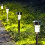 10 packs of garden lights, rural solar LED lighting, outdoor road waterproof lights