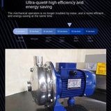 750W Sanitary Pump 2Wb70/075 Stainless Steel Centrifugal Water Pump Sanitary Beverage Pump Pressure Boiler Water Supply Pump