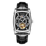 GUANQIN Sapphire Men's Leather Watch Automatic Date Luxury Mechanical Watch Stainless Steel Men's Clock Relogio Masculino 2022