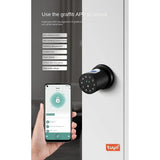 1Set Fingerprint Lock Smart Knob With Keypad For Bedroom Office Interior Door
