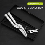 Multifunctional Stainless Steel Kitchen Rust Proof Cooking Scissors Outdoor camping fishing detachable