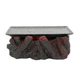 Japanese Style Volcanic Charcoal Modeling Barbecue Plate Ceramic Plate Charcoal Barbecue Meat Dry Ice Hotel Restaurant Tableware
