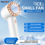 Handheld Air Cooler - Outdoor Portable with Semiconductor Refrigeration. 2200mAh Battery, USB Rechargeable Cold Fan