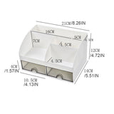 Desktop Storage Box Exquisite Craft Space-saving Smooth Surface Makeup Organizer Student Drawer