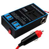 Car Inverter DC 12V 24V to 110V/220V AC Sockets Quick Charging USB Chargers Cigar Lighter Socket Power Adapter Converter