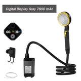 Portable Camping Pump RV Outdoor Camp w/Full Screen Intelligent Digital Display Adjustable Shower Kit