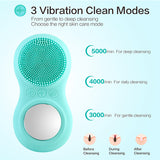 Silicone Gel Cleansing System Electric Waterproof Face Massage Color Light Skin Rejuvenation Inductive
