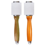 Carving Hammer, DIY Leather Craft Mallet, Cowhide Sewing Rod, Plastic Straight Wood Handle 8.26 Inches D