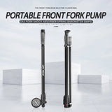 ESLNF Portable High Pressure Front Fork Tire Iator Mountain Road Schrader Presta Vae Bike Pump