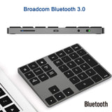 Numeric Keyboard with USB Digital Input Small Receiver Strong Stability Ergonomics Pocket Keypad Sier White pro version