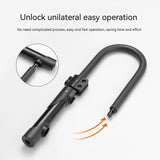 Bicycle u-Shaped Lock Anti-Theft Portable Hydraulic Alloy Steel PVC Unilateral Unlock Easy Storage Mountain Bike Accessorie