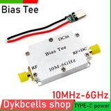 Usb Type-C 10M-6G Bias Tee DC Block RF Isolator Coaxial Biaser For HAM Radio Broadband LAN Amplifier SDR Receiver GPS BiasTee