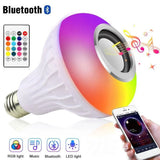 E27 Wireless Bluetooth Speaker +12W RGB Bulb LED Lamp 110V 220V Led Light Music Player Audio with Remote Control Smart Electronics