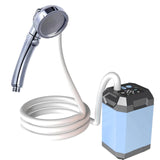 Portable Camping Outdoor Electric Pump Rechargeable Large Capacity Hiking Traveg Shower Tool 5400mAh