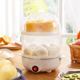 Multifunctional Electric Cooker - Double Layers Boiler for Rapid Breakfast Cooking