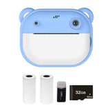 Y600 Kid Children 1080P Digital Camera Thermal Print 2.4Inch IPS Screen Photo Selfie Video Auto Focus Birthday Gift