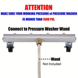 4-nozzle 4000psi multifunctional hydraulic impactor water broom road cleaning device