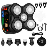 RESUXI Jk-1368 New Graffiti Electric Shaver Magnetic Head Bald Hair Clipper Wireless Charging Men's Razor.