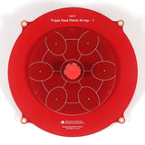 150mm Triple Feed Patch 5.8GHz 14DBi Pagoda Array Image Transmitter Flat Panel Antenna for FPV Drone Red