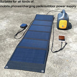 100W Solar Panel Folding Bag USB+DC Output Solars Charger Foldable Sola r Charging Device Outdoor Portable Power Supply
