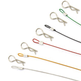 10Pcs Body Shell Clips R Pins Anti-Lost Rope For 1/10 1/8 Axial SCX10 Traxxas Trx4 Tamiya RC4WD HSP HPI RC Car