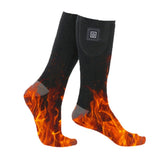 Heated 3 Level Temperature Electric Heating Washable Winter Warm Thermal Socks for Cycling Camping Skating