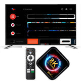 Android 13 TV98 Smart TV BOX RK3528 Quad Core 5G Dual Wifi6 16G 32G 64G Support 8K 4K BT 4.0 Voice Assistant PK DQ08 Set Top Box