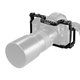 Andoer Camera Cage Aluminum Alloy with 1/4Inch &amp 3/8Inch Screw Holes Dual Cold Shoe Mount for Canon 5DS 5DR 5D Mark IV/III/II