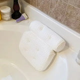Home 4D High Elastic Bath White Net Surface Comfort Bathtub APS Headrest Bathroom Universal Non-Slip Neck Massage Pillow