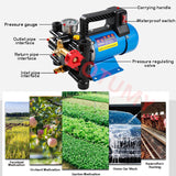 Agricultural Sprayer Electric High Pressure Plunger Pump Spraying Watering Car Wash Garden Irrigation Double Cylinder Piston