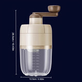 1pc Small Manual Shaved Ice Machine Household Small Manual Shaved Ice Artifact Hand-cranked Ice Machine Cotton