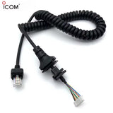 5pcs HM-152 Hand Microphone 8 Pin Cable Cord for ICOM HM152 HM154 IC-2820H F121 IC F221 Walkie Talk PTT Mic Speaker Accessory
