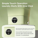 Portable Washing Machine - 4.5L, Mini Dehydratable For Dormitory, Student, Travel