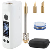 75W Electric Soldering Iron with Digital OLED Screen - 8S Tin Melting, Constant Temperature, Rapid Heating, 3 Heads