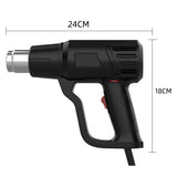 Black Color 220V eu Hot Air Gun Professional Electric Adjustable Temperature-controlled Building Hair dryer Soldering Heat gun