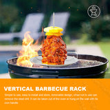 Vertical Rack Stainless Steel Barbecue Grilg Holder Removable Roaster for Steak Beer Chicken Kitchen BBQ Accessories