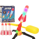 New Foot-stepping Small Outdoor Luminous Ejection Flying Flash Launch Rocket Children's Interactive Toys